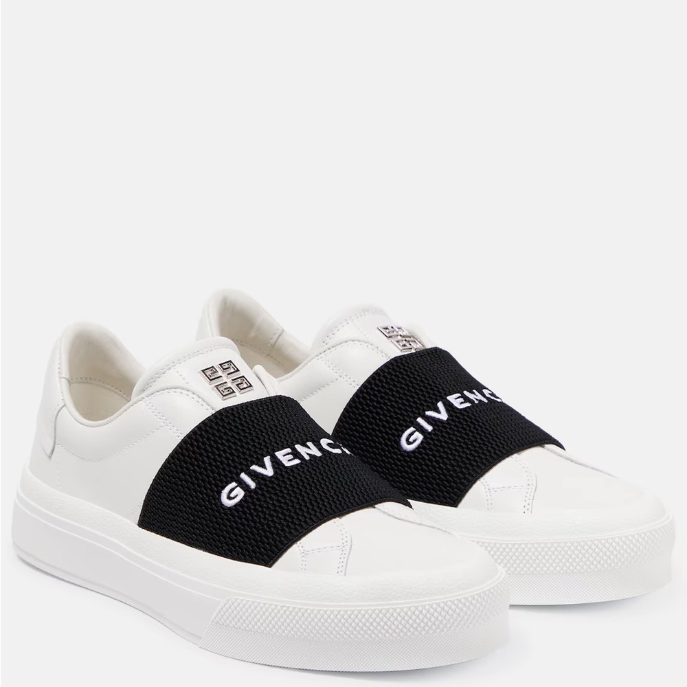 Givenchy Women's White and Black Sneakers